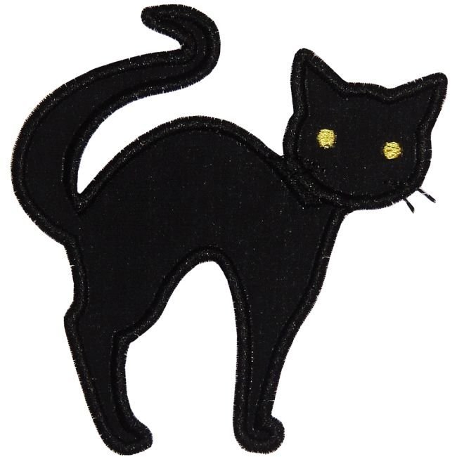 Аппликации черная кошка фото