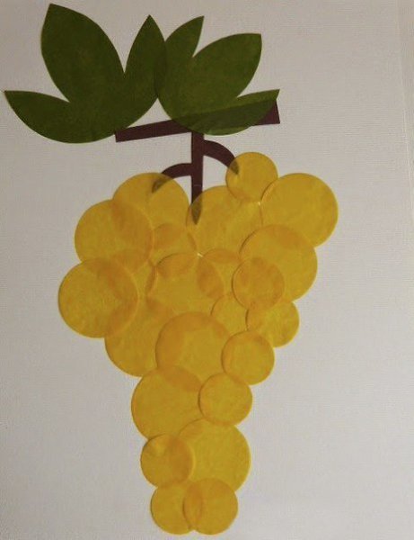 Аппликации гроздья винограда фото