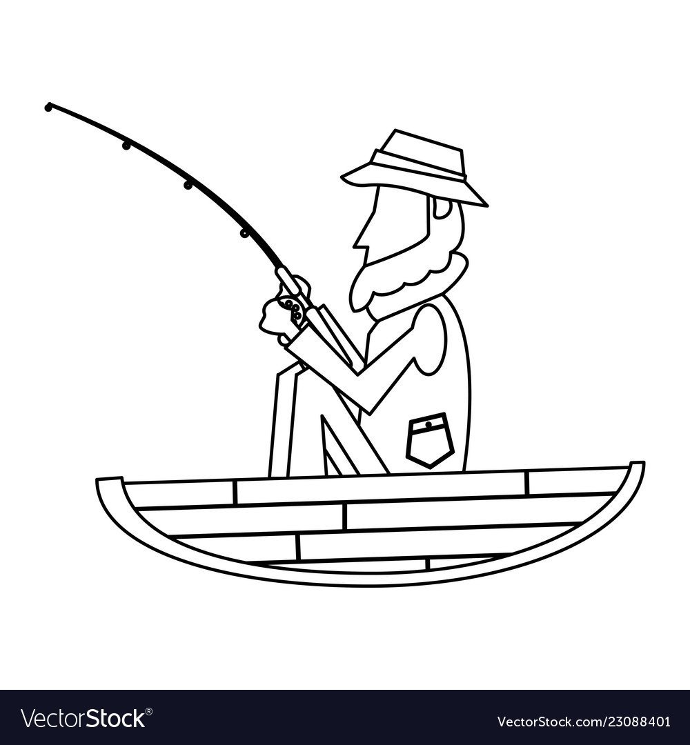 Аппликации рыбак на лодке фото