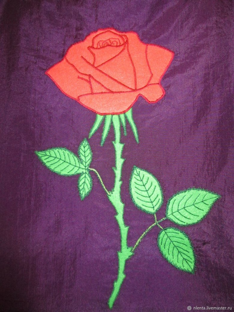 Аппликации цветок роза фото