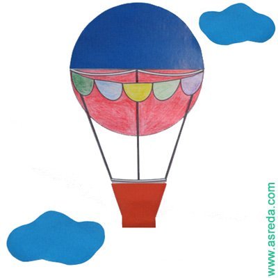 Аппликации воздушный шар триколор фото