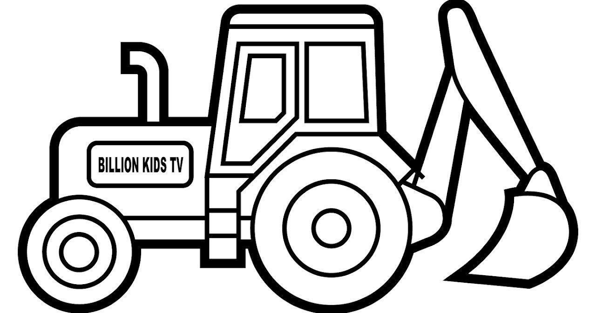Раскраски трактор для ребенка 2 лет фото