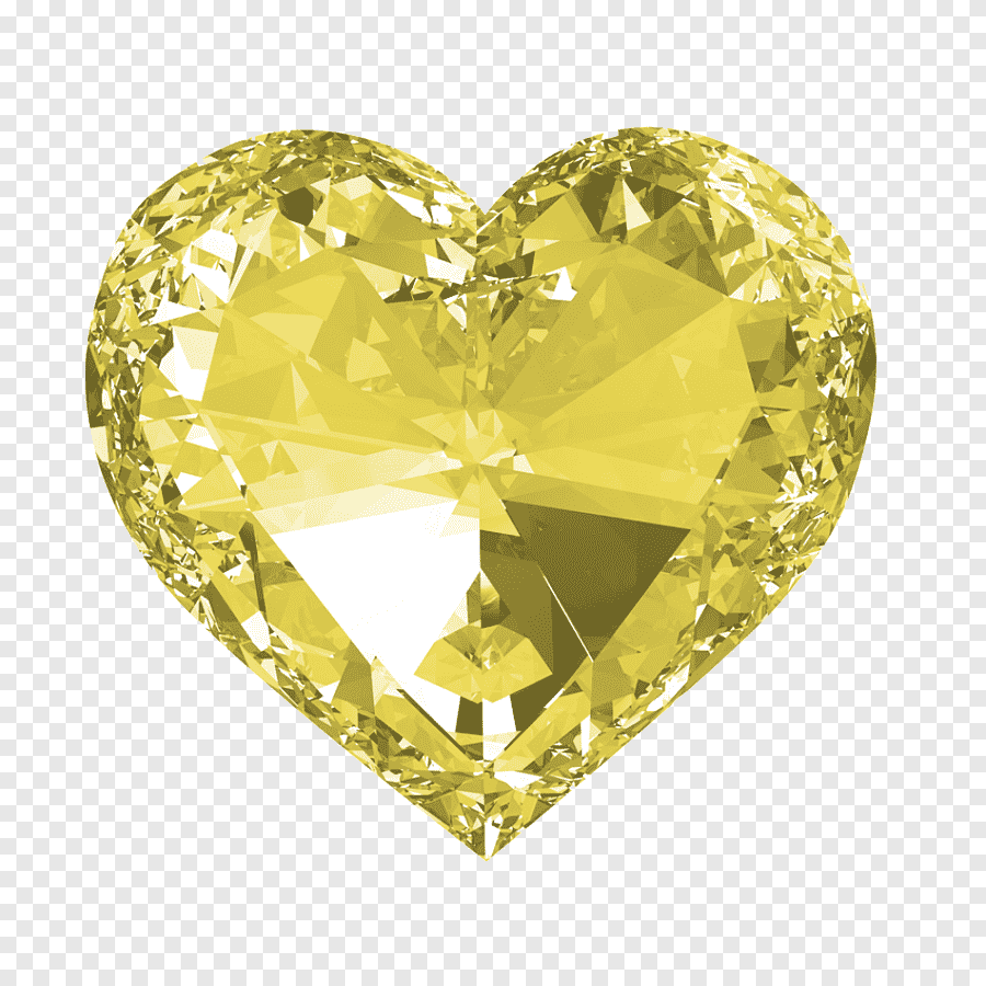 Алмазное сердце на прозрачном фоне фото