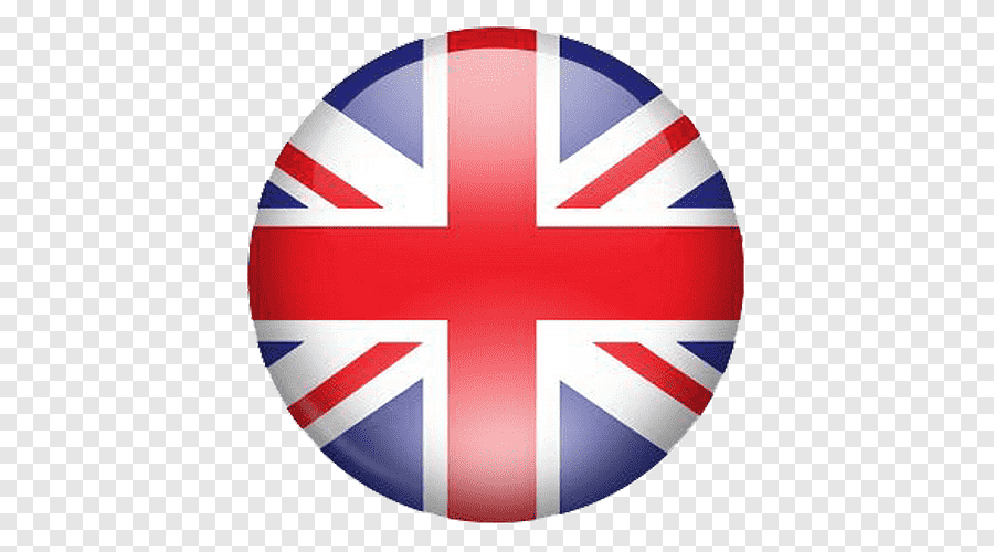 Английский флаг в круге на прозрачном фоне фото