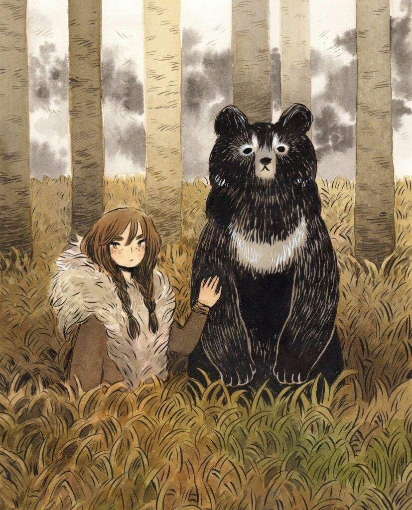 Аниме девочка медведь рисунки фото