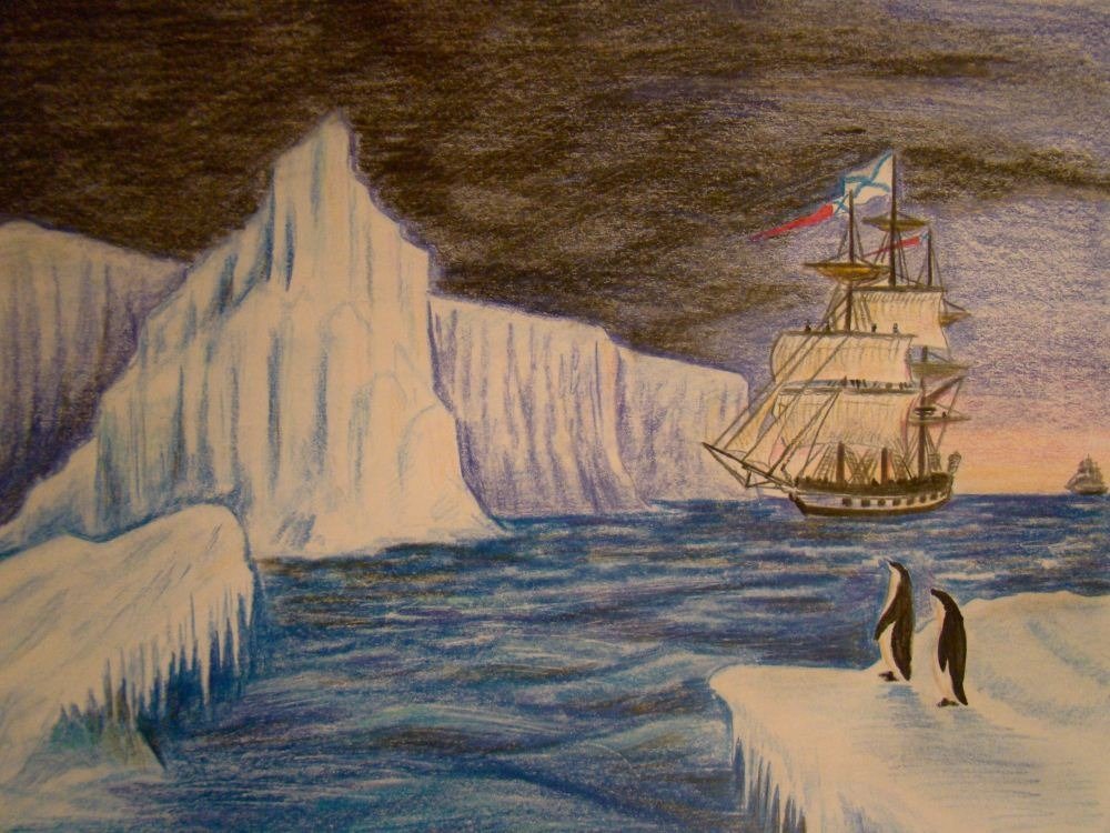 Арктическая экспедиция рисунок детский фото