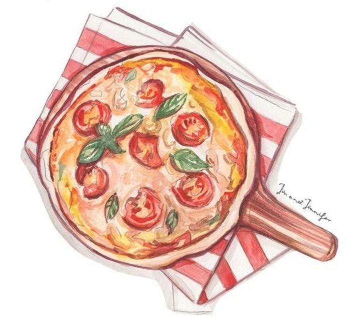 Арт пиццы рисунок фото