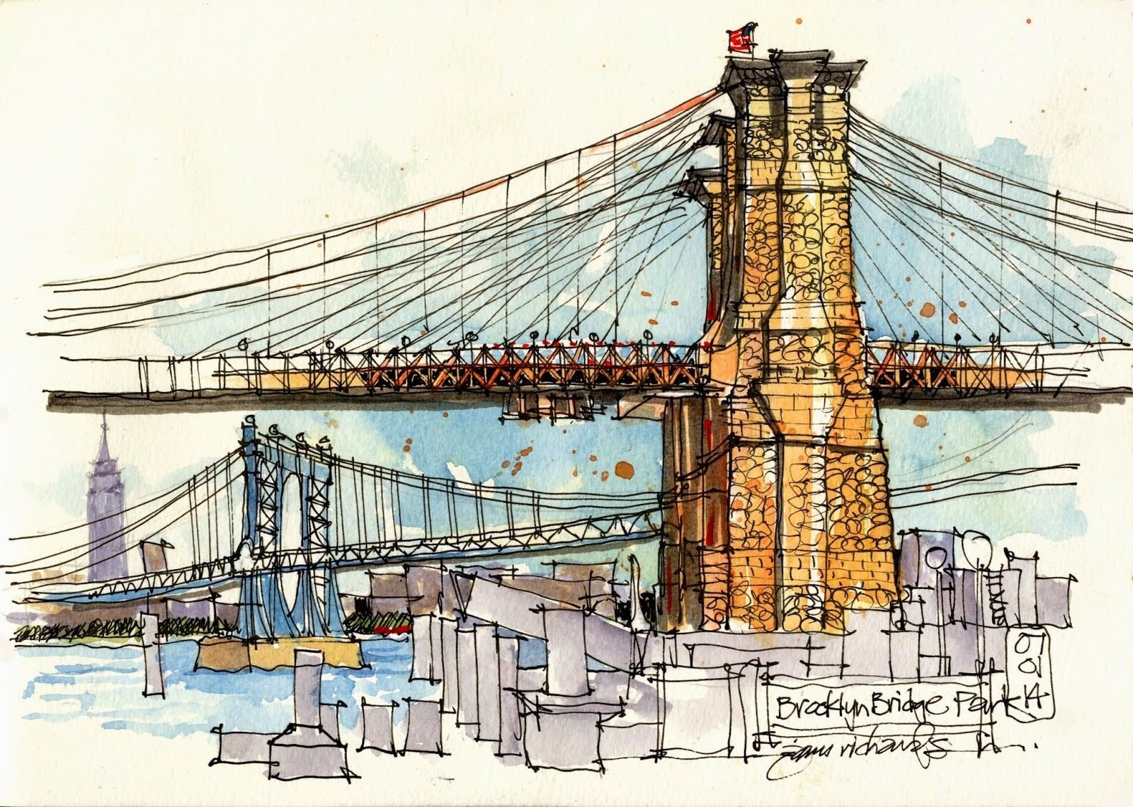 Арт рисунки мосты фото