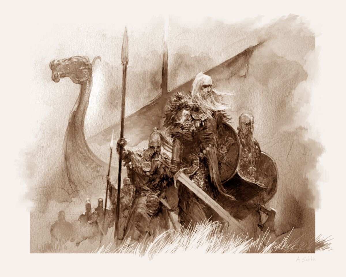 Арт рисунки викингов фото