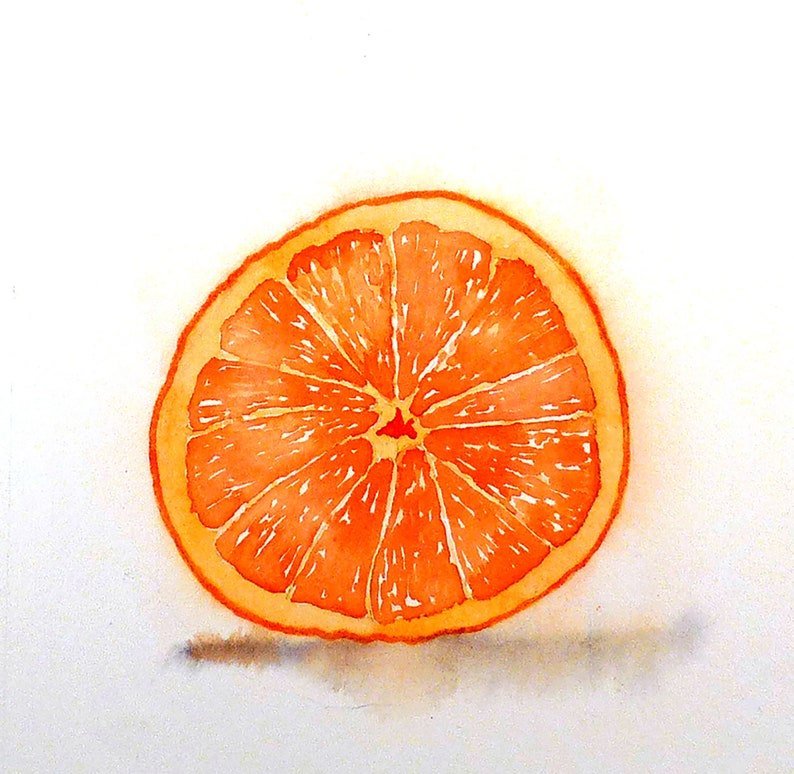 Арт рисунок апельсин фото