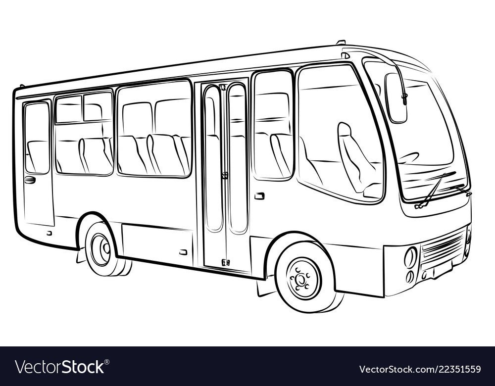 Автобус простой рисунок детский фото