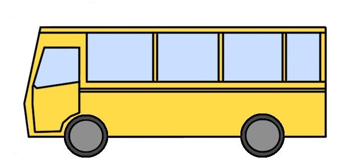 Автобус рисунок для детей карандашом поэтапно легко фото