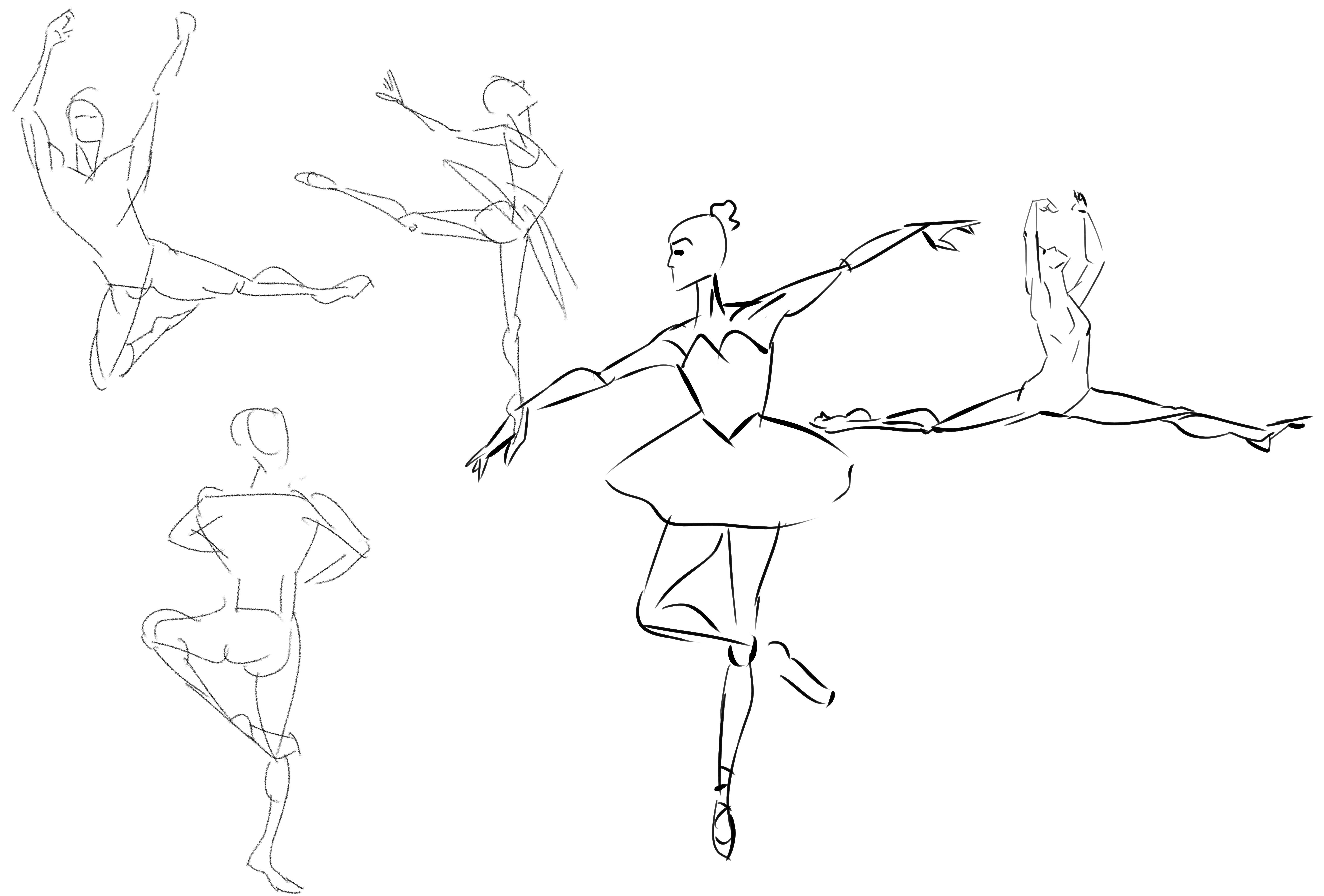 Балерина рисунок карандашом легкий поэтапно фото