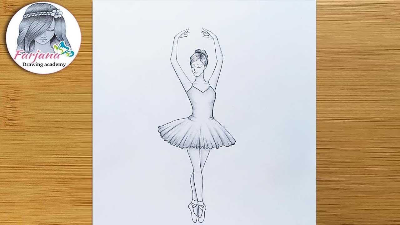 Балерина рисунок поэтапно легко фото