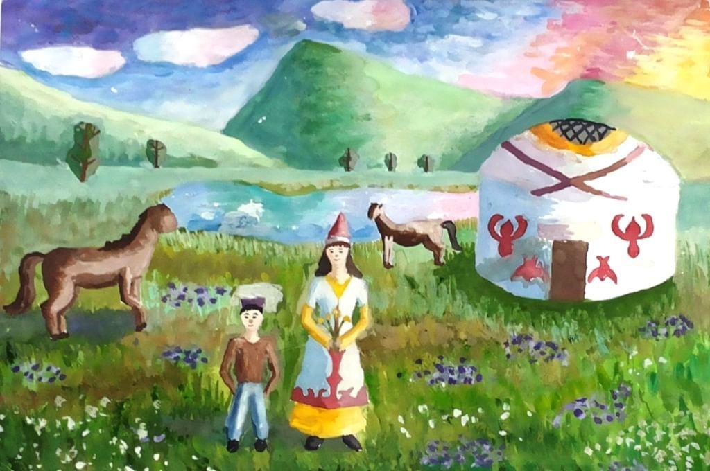 Башкортостан мой край родной рисунок в детский сад фото