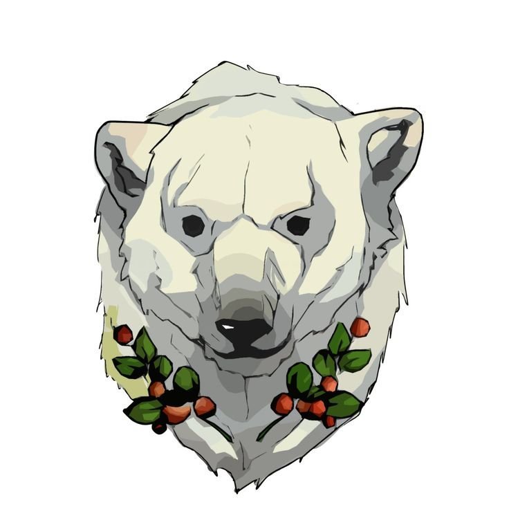 Белый медведь рисунки тату фото