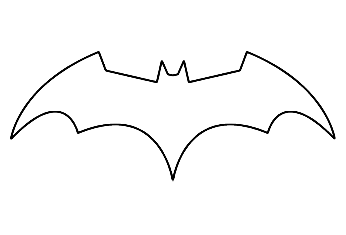Бэтмен контурный рисунок фото