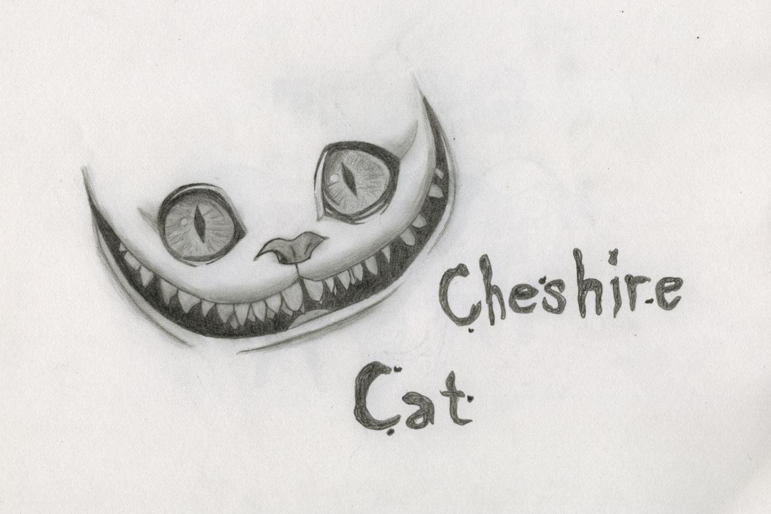 Чеширский кот рисунок поэтапно фото