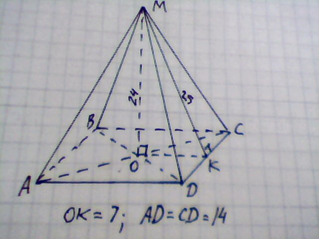 Четырехугольная пирамида рисунок по клеточкам фото