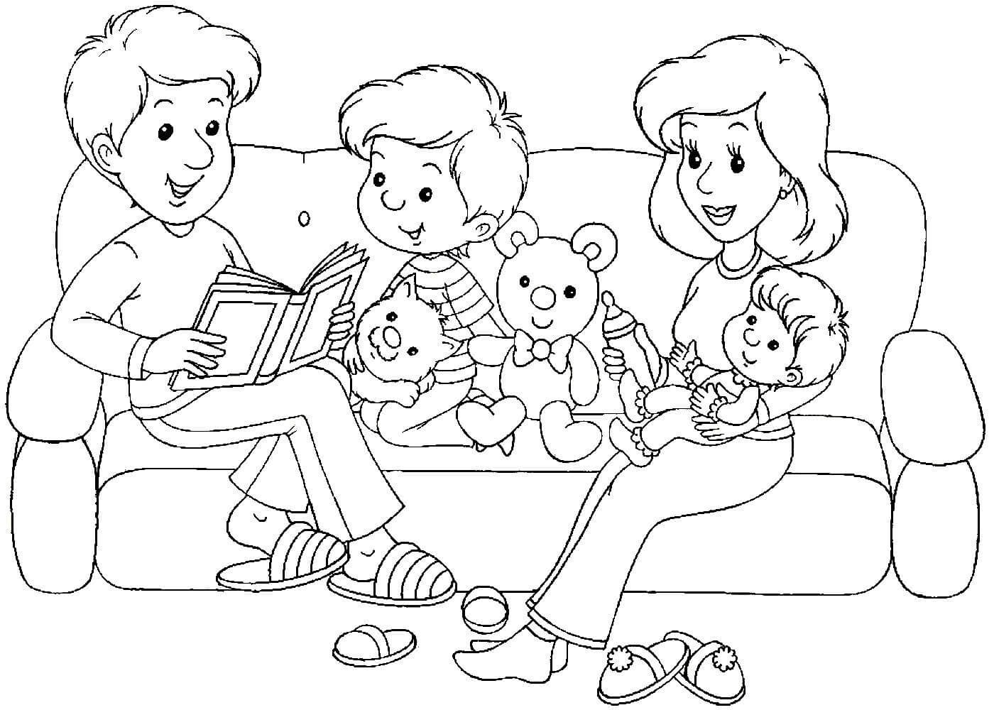 Читаем детские рисунки семья фото