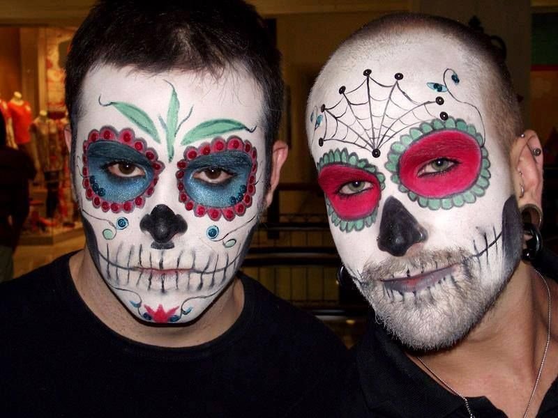 День мертвых в мексике рисунки на лице фото