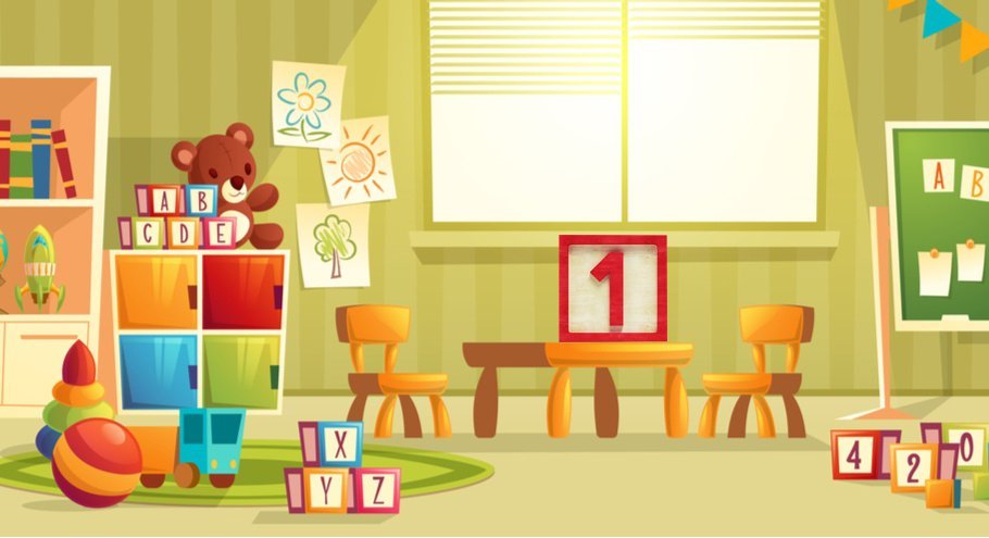 Детская комната с игрушками рисунок фото