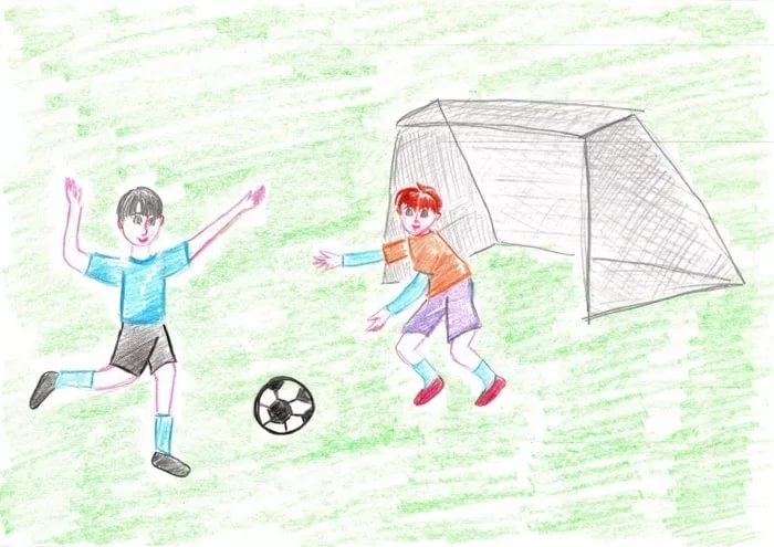 Детские простые рисунки про спорт фото