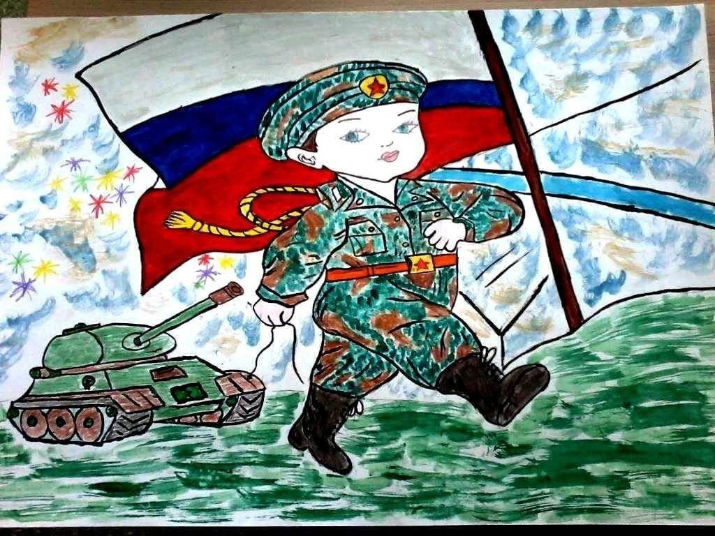 Детские рисунки герои россии фото