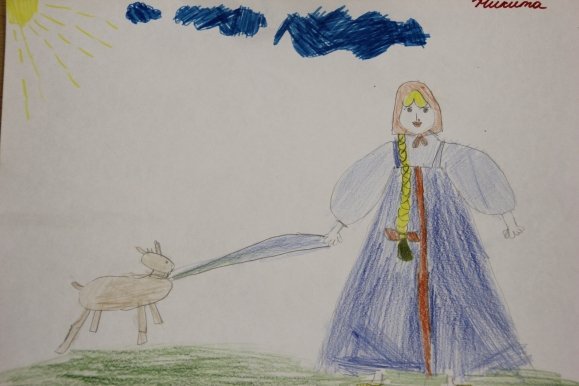 Детские рисунки к сказке аленушка и братец иванушка фото