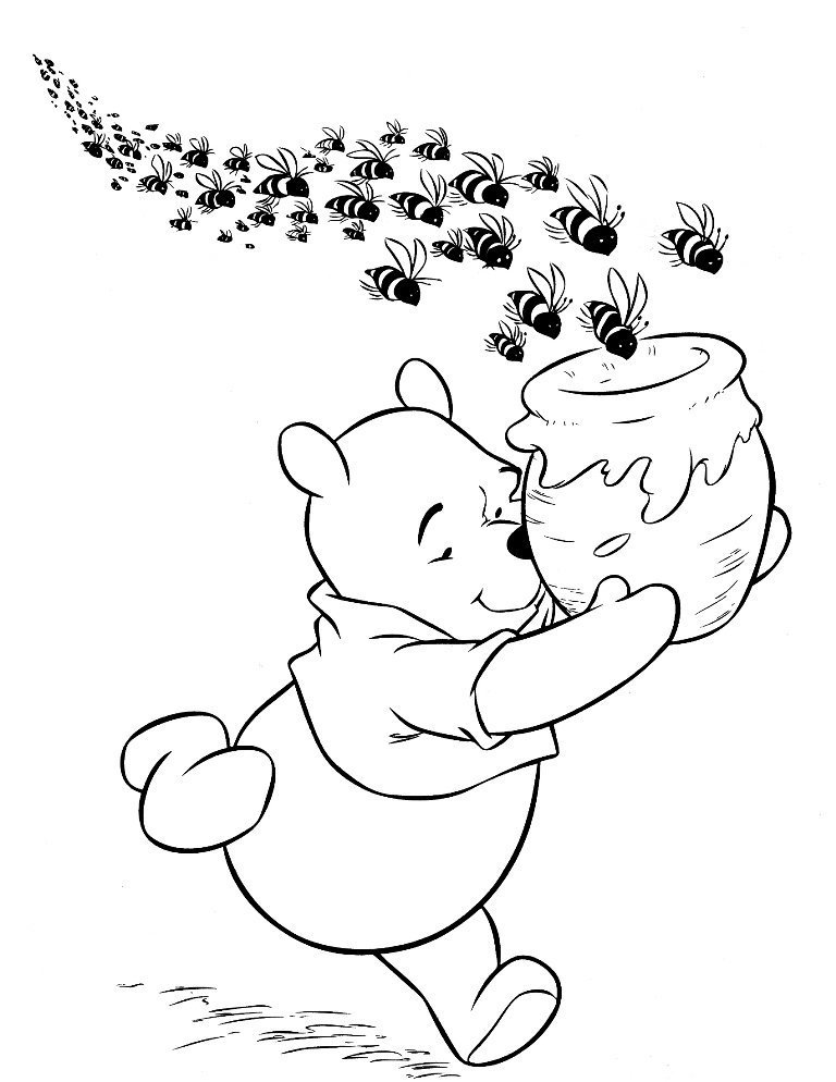 Детские рисунки медведь и пчелы фото
