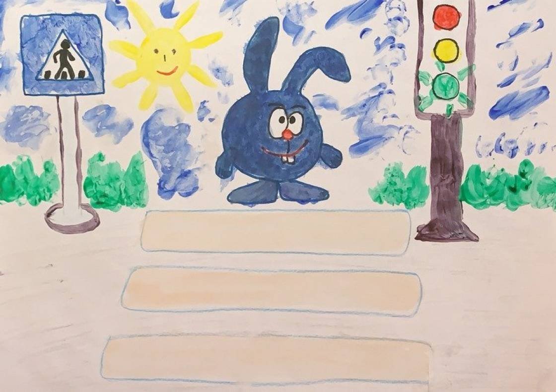 Детские рисунки про пдд для школьников фото