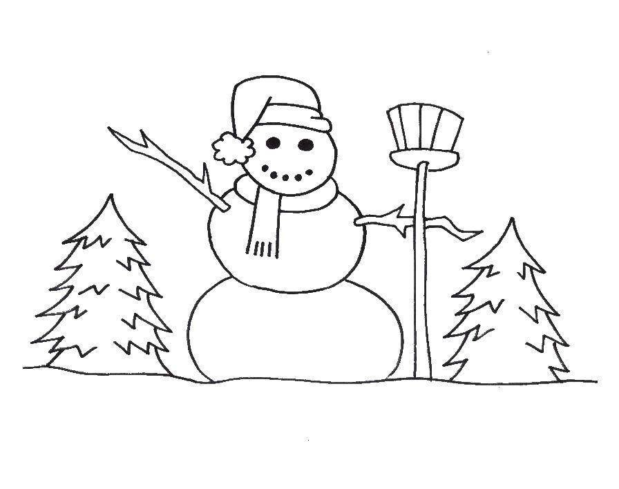 Детские рисунки простым карандашом на тему зима фото