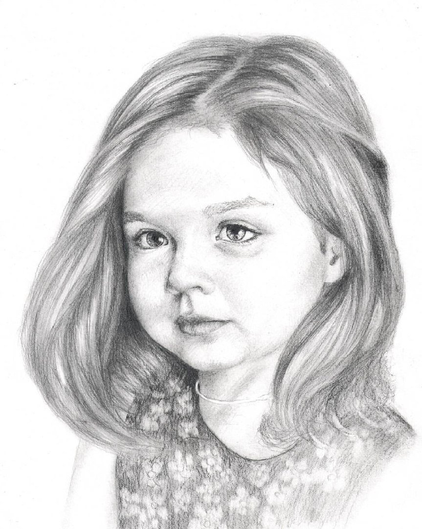 Детский карандашный рисунок фото
