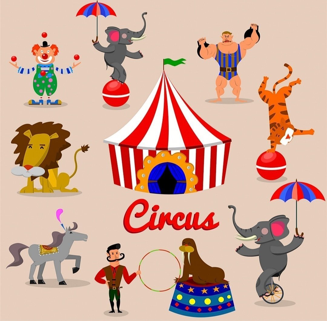 Детский рисунок афиша цирка фото