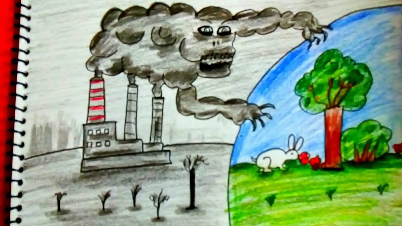 Детский рисунок чистый воздух фото