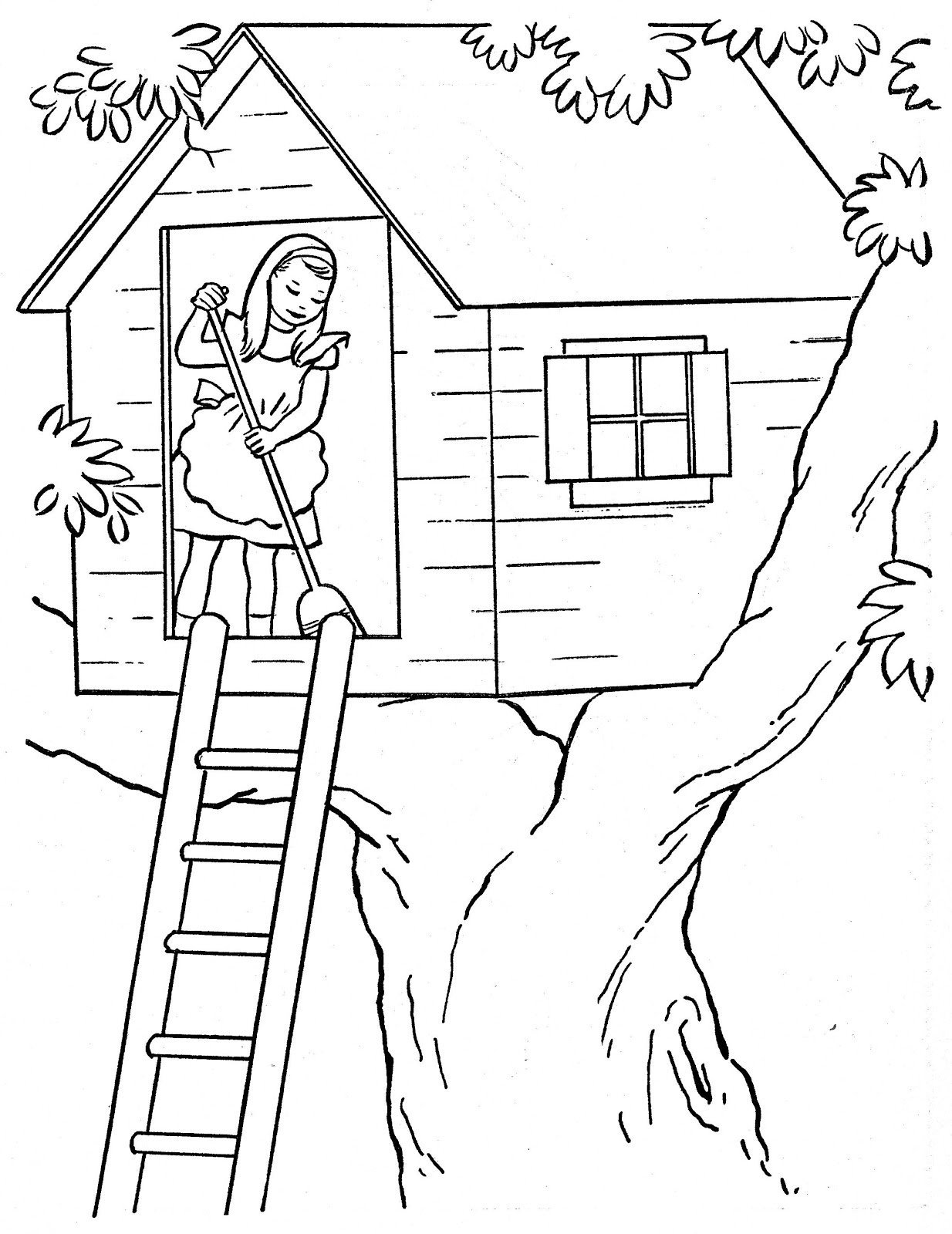 Детский рисунок дом и дерево фото