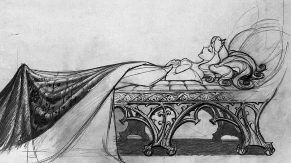 Детский рисунок к сказке спящая царевна жуковский фото