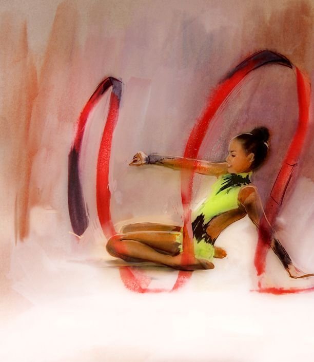 Детский рисунок художественная гимнастика фото