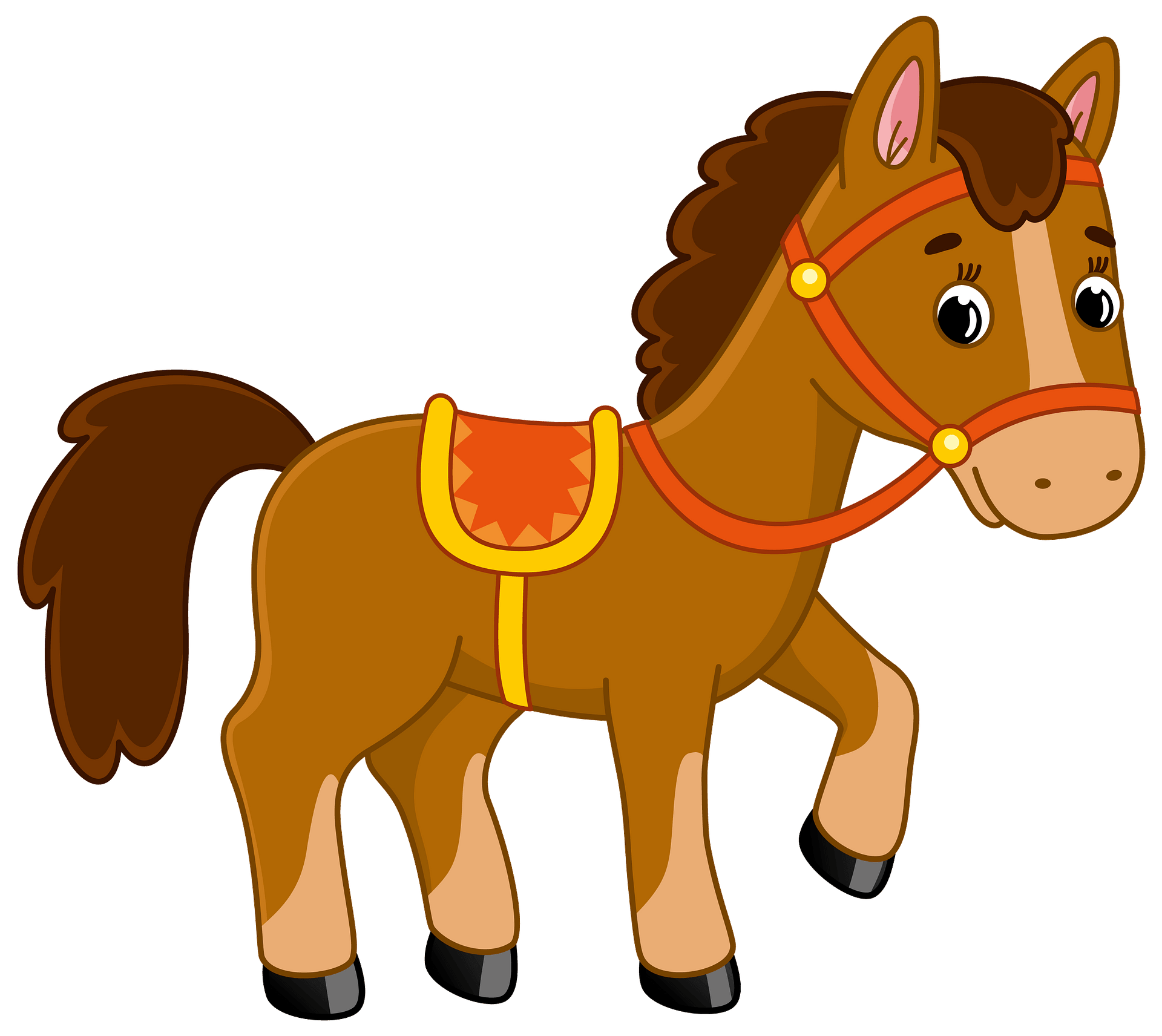 Детский рисунок конь фото