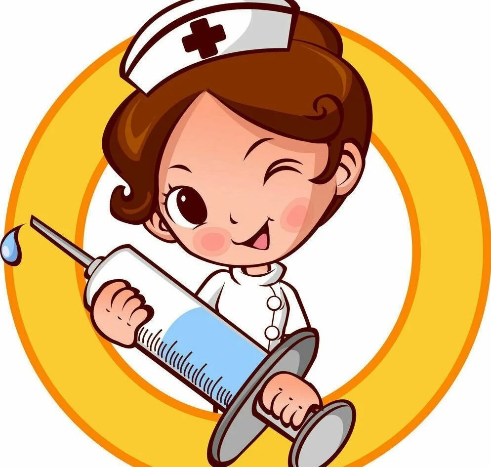 Детский рисунок медсестры с уколом фото