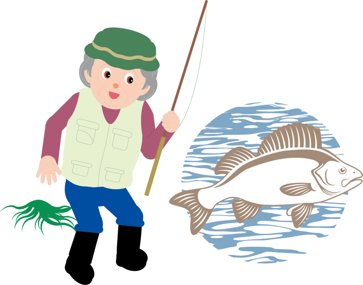 Детский рисунок папа на рыбалке фото