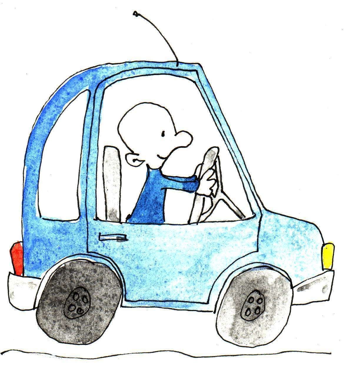 Детский рисунок папа водитель фото