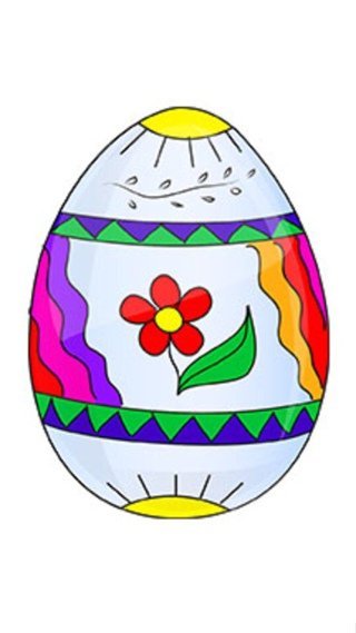 Детский рисунок пасхальное яйцо фото