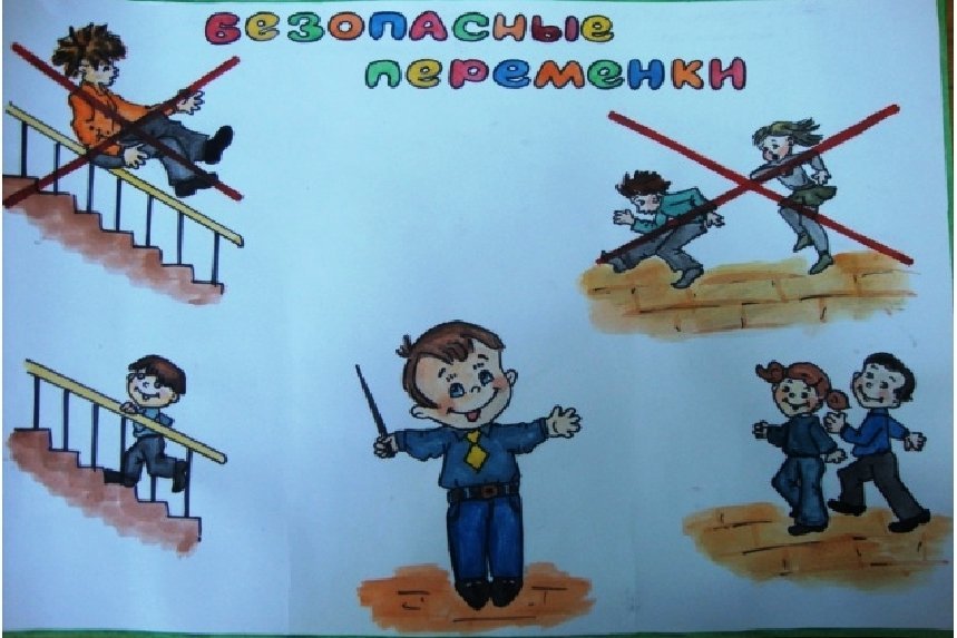 Детский рисунок правила поведения в школе фото