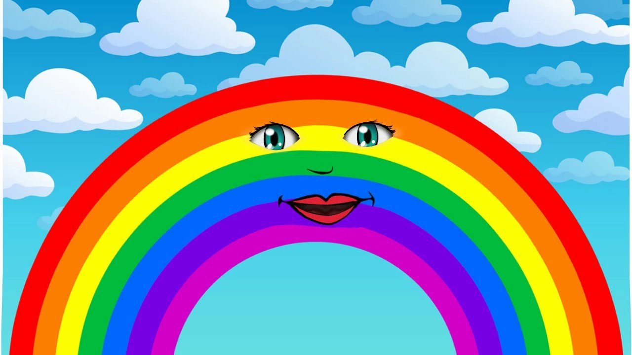 Детский рисунок радуга фото