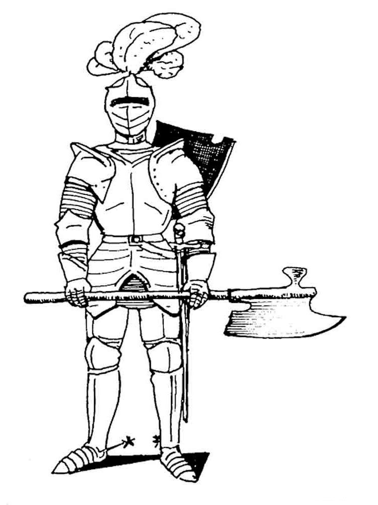 Детский рисунок рыцарь с мечом фото