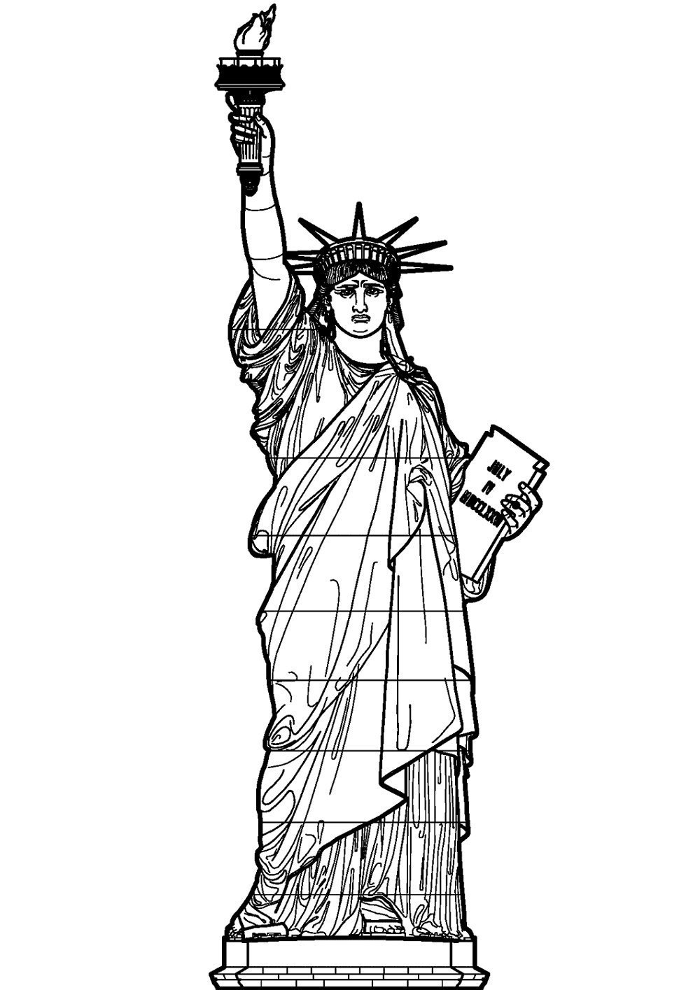 Детский рисунок статуя свободы фото