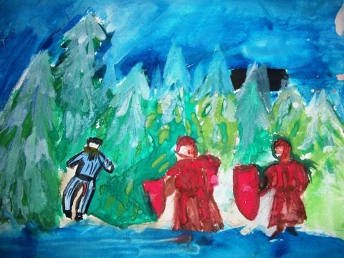Детский рисунок сусанина фото