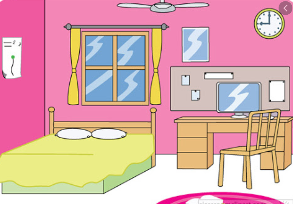 Детский рисунок своей комнаты по английскому языку фото