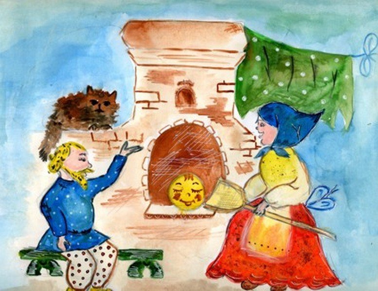 Детский рисунок сюжет сказки фото